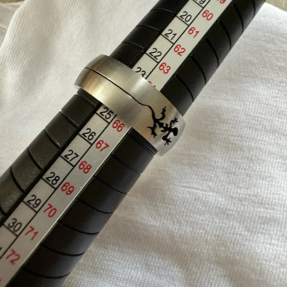 RING Gecko Lizard Stainless Sz 11 New Wedding or Just for fun. Mens or … - Picture 2 of 5